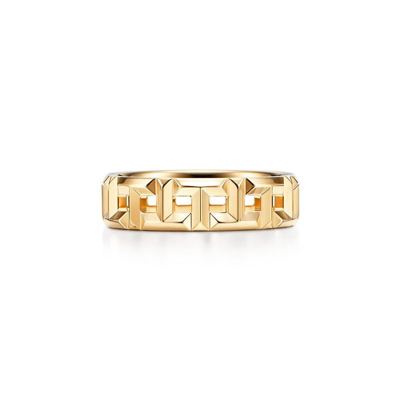 Tiffany & Co. Tiffany T Anillo ancho True de oro amarillo