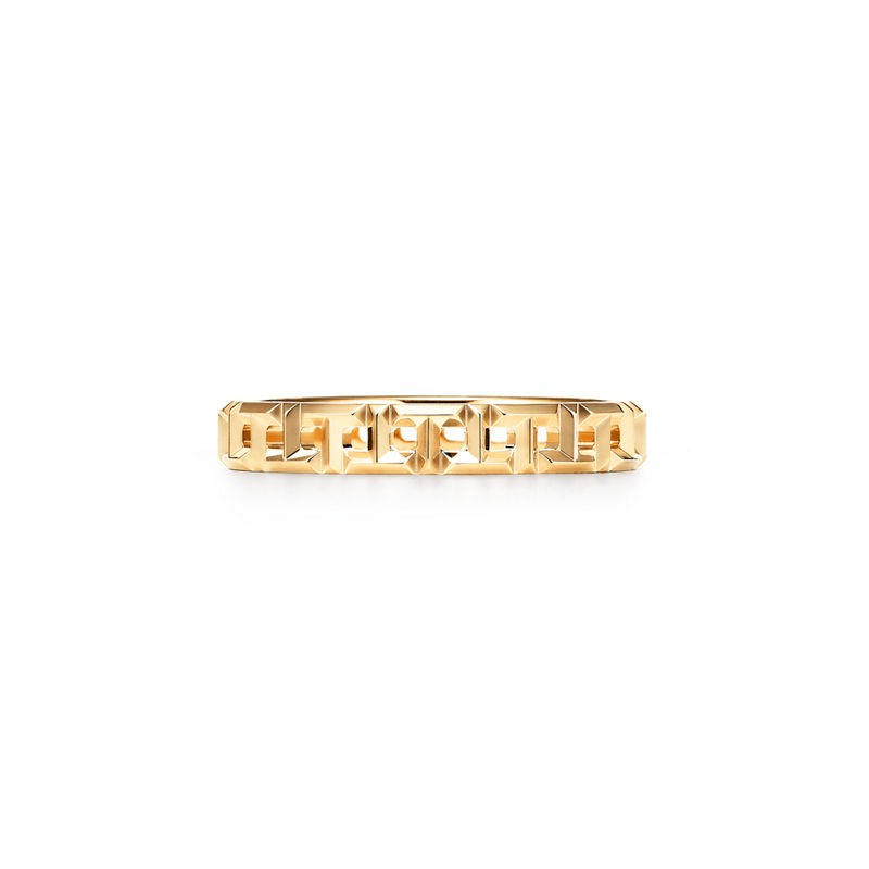 Tiffany & Co. Tiffany T Anillo estrecho True de oro amarillo