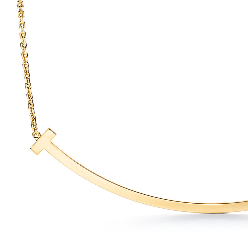 Tiffany & Co. Tiffany T Colgante Smile Extragrande De Oro De 18 Quilates De Oro Amarillo