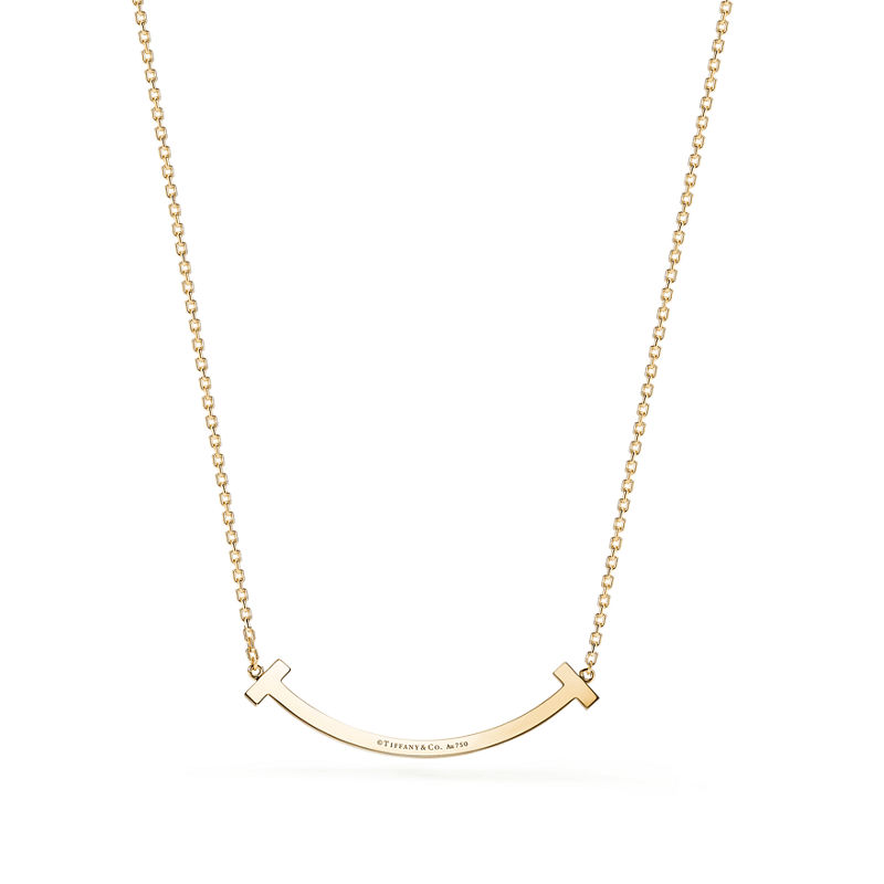 Tiffany & Co. Tiffany T Colgante Smile Mediano De Oro Con Diamantes
