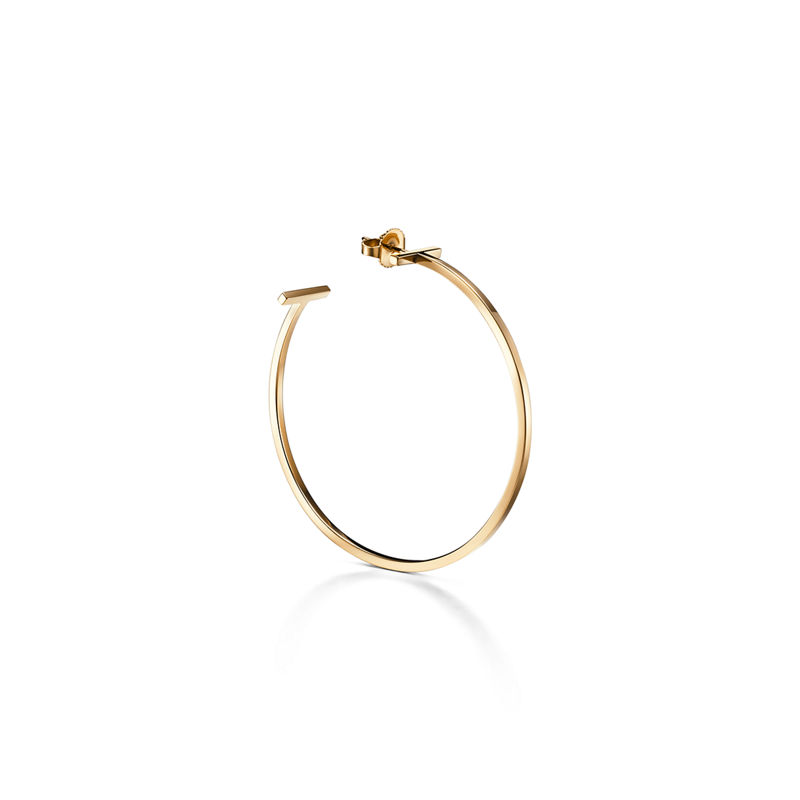 Tiffany & Co. Tiffany T Pendientes De Aro Wire De Oro Amarillo