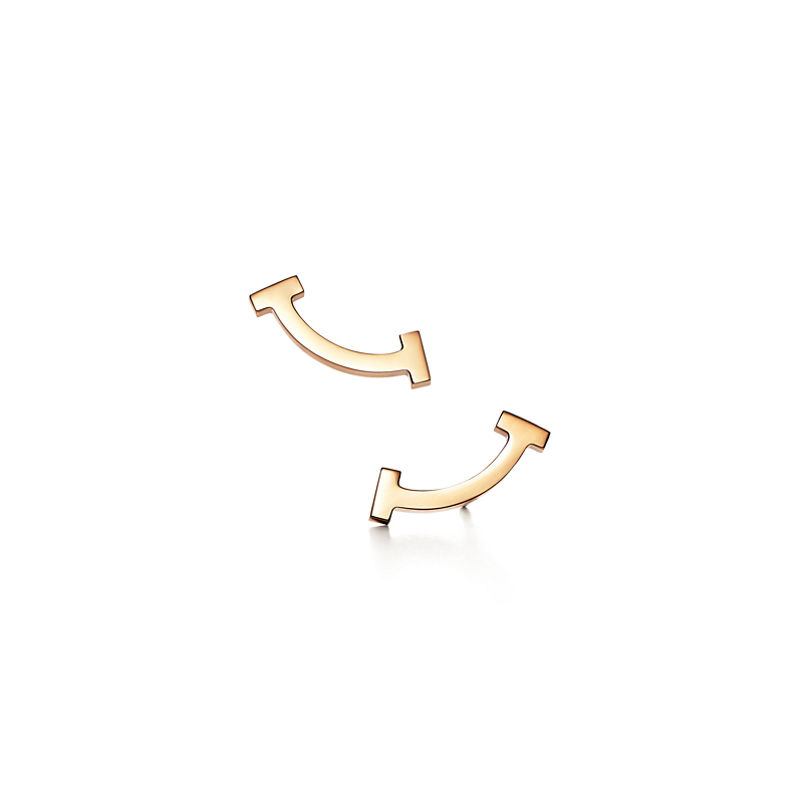 Tiffany & Co. Tiffany T Pendientes Smile de oro amarillo