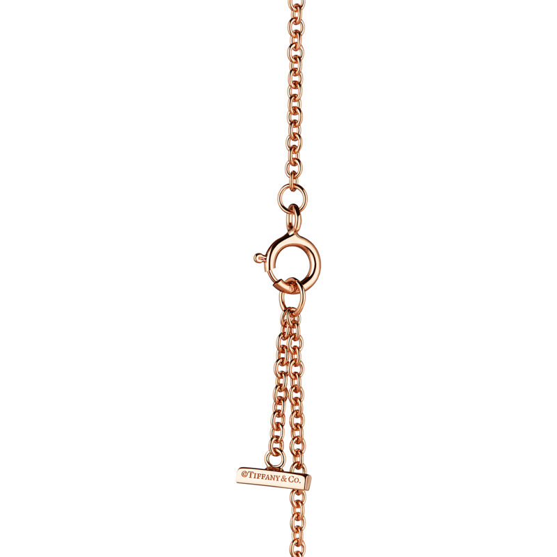 Tiffany & Co. Tiffany T Pulsera Smile De Oro Rosa Con Diamantes