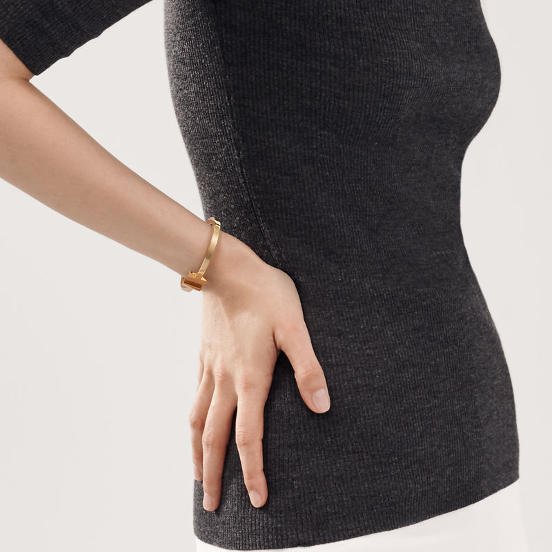 Tiffany & Co. Tiffany T Pulsera Square De Oro Amarillo