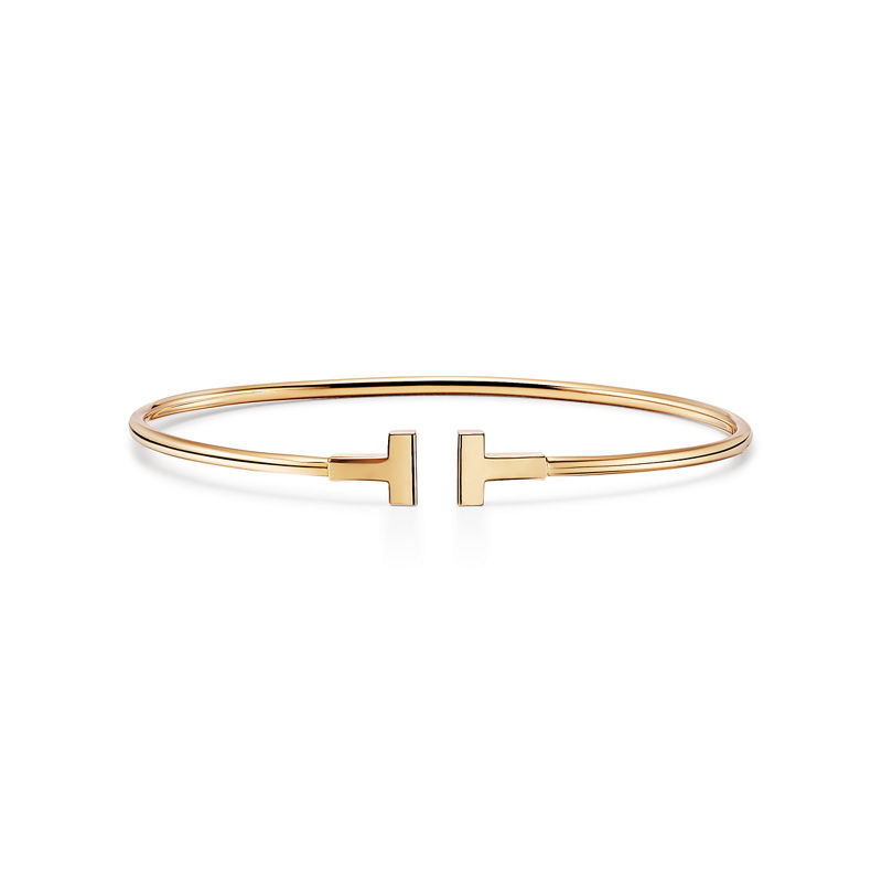 Tiffany & Co. Tiffany T Pulsera Wire estrecha de oro amarillo