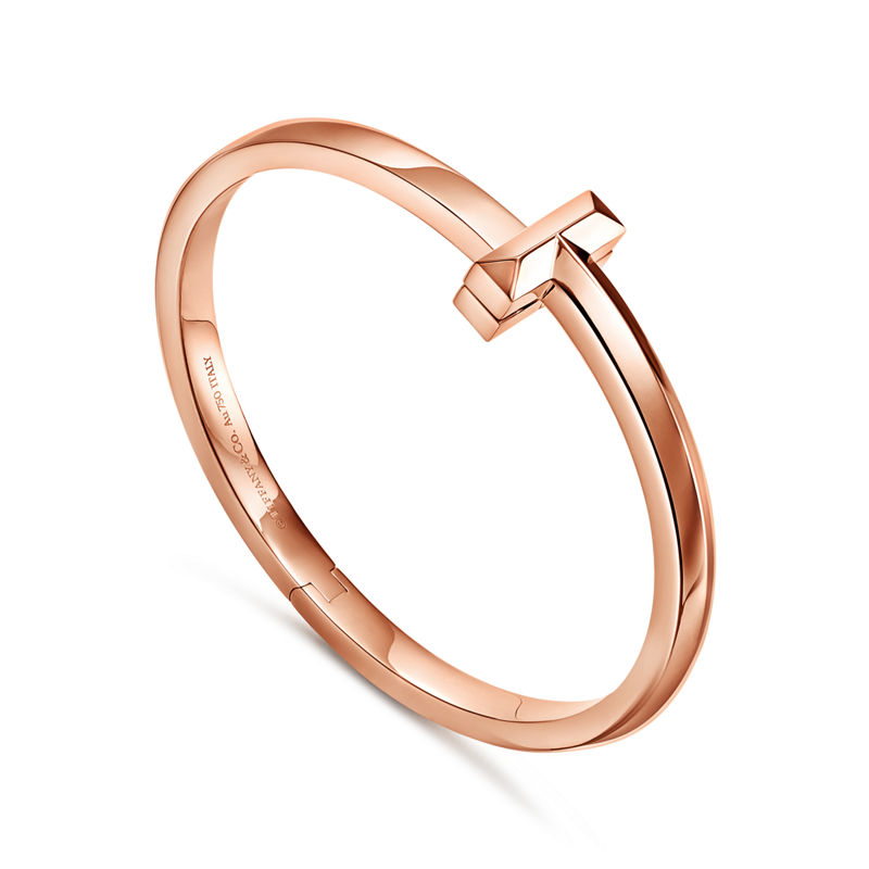 Tiffany & Co. Tiffany T T1 Brazalete Articulado Ancho De Oro Rosa