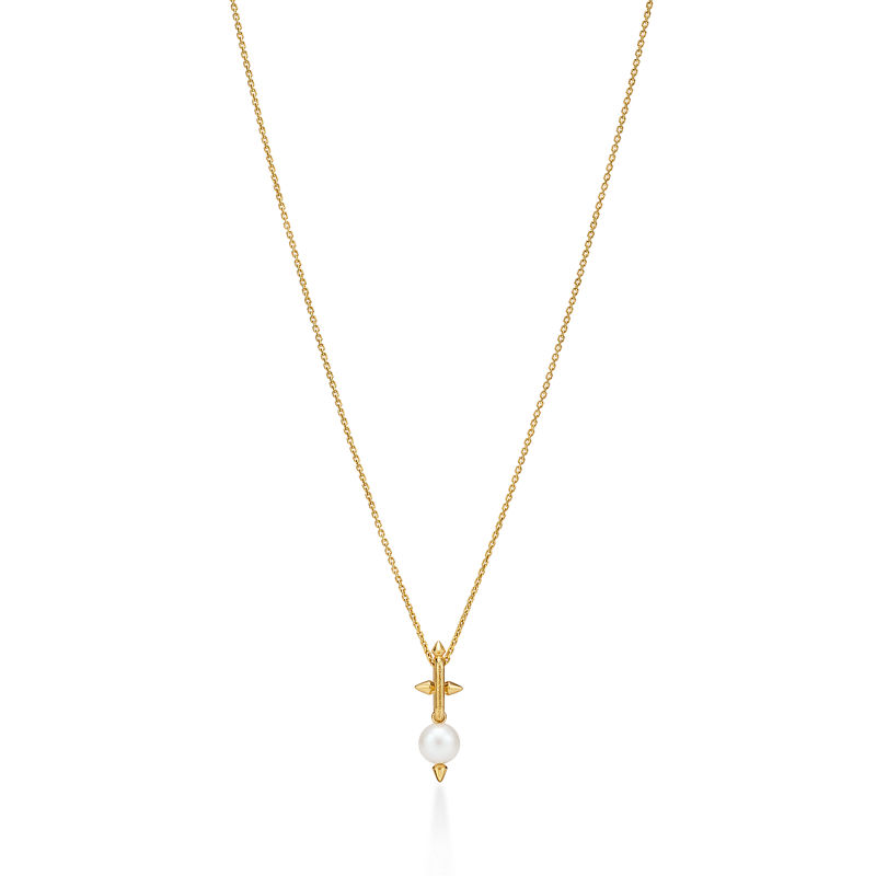Tiffany & Co. Tiffany Titan By Pharrell Williams Colgante De Perla De Oro Amarillo Con Diamantes