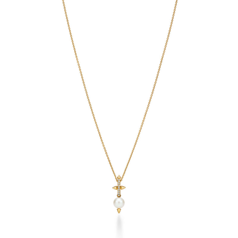 Tiffany & Co. Tiffany Titan by Pharrell Williams Colgante de perla de oro amarillo con diamantes