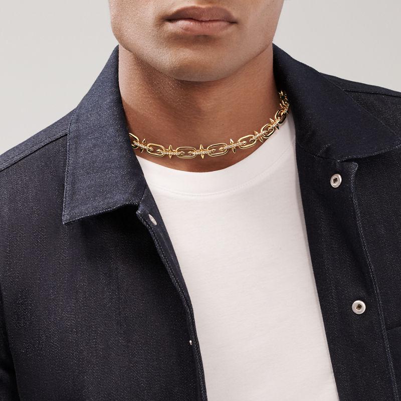 Tiffany & Co. Tiffany Titan By Pharrell Williams Collar De Oro Amarillo Con Diamantes