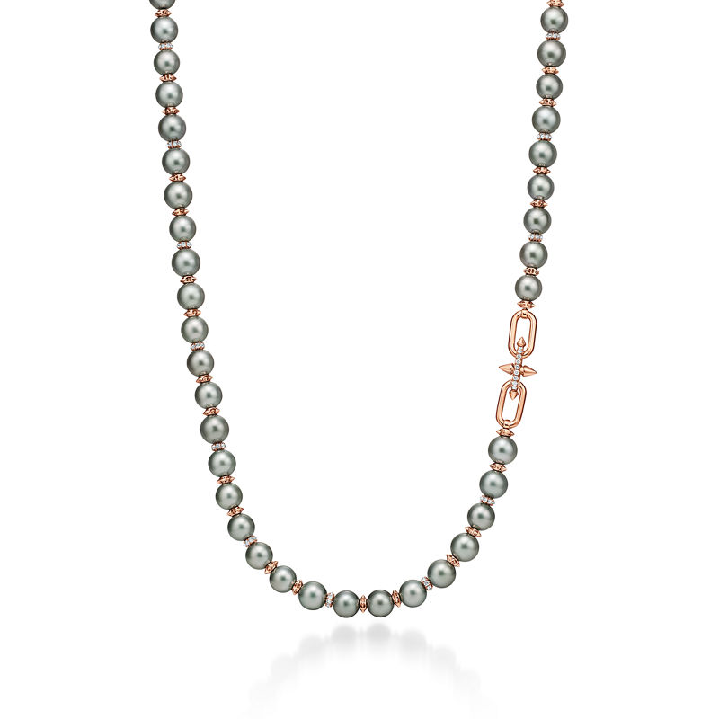 Tiffany & Co. Tiffany Titan by Pharrell Williams Collar de perlas de Tahití y oro con diamantes