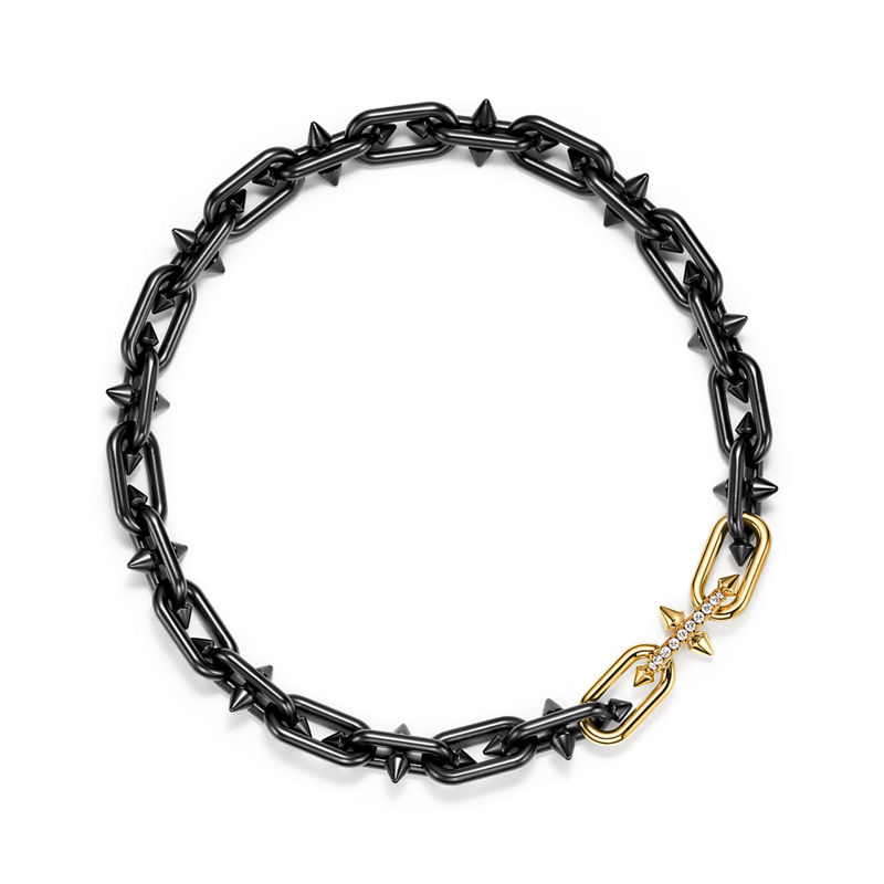 Tiffany & Co. Tiffany Titan By Pharrell Williams Collar De Titanio Oro Y Diamantes