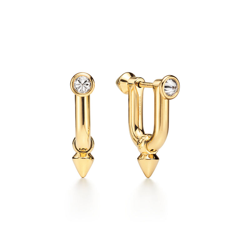Tiffany & Co. Tiffany Titan by Pharrell Williams Pendientes medianos de oro con diamantes