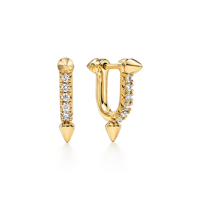 Tiffany & Co. Tiffany Titan by Pharrell Williams Pendientes pequeños de oro con diamantes