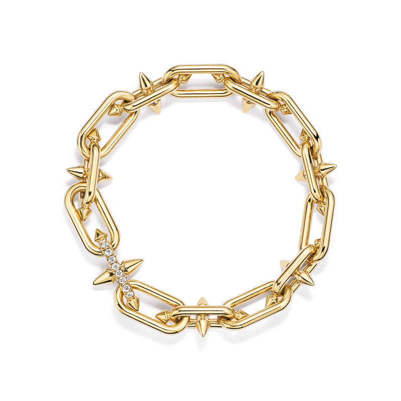 Tiffany & Co. Tiffany Titan by Pharrell Williams Pulsera con cierre de oro con diamantes