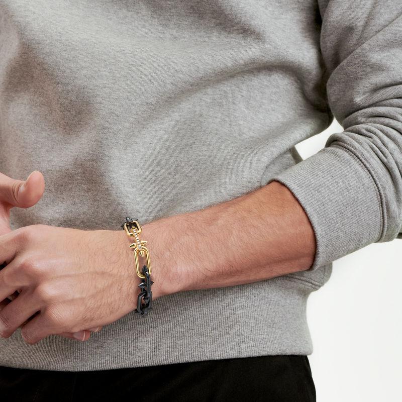 Tiffany & Co. Tiffany Titan By Pharrell Williams Pulsera De Titanio Oro Y Diamantes