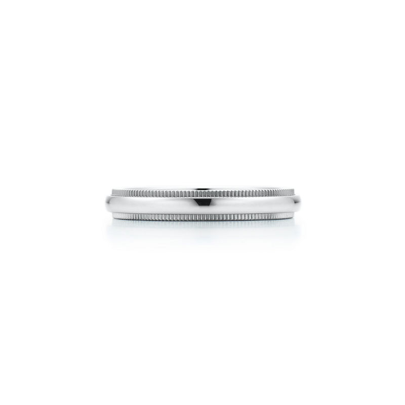 Tiffany & Co. Tiffany Together Alianza de milgrain en platino 3 mm de ancho