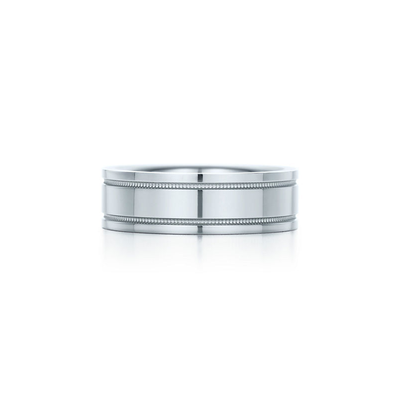 Tiffany & Co. Tiffany Together Alianza de milgrain en platino 6 mm de ancho
