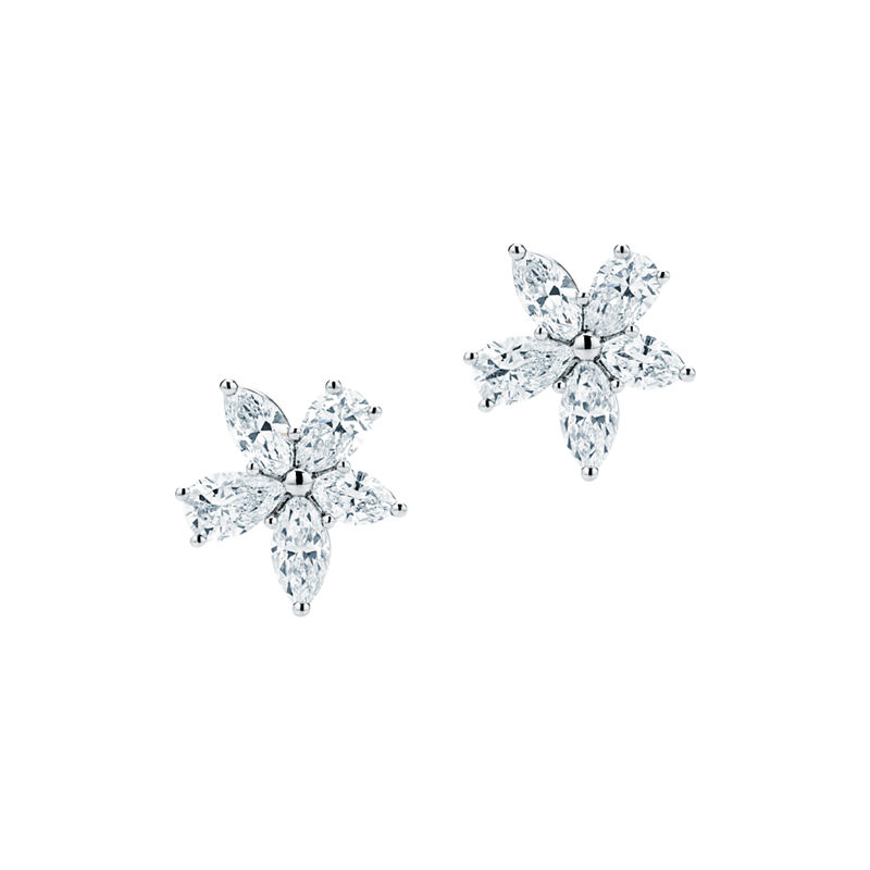 Tiffany & Co. Tiffany Victoria® pendientes con racimo en talla mixta