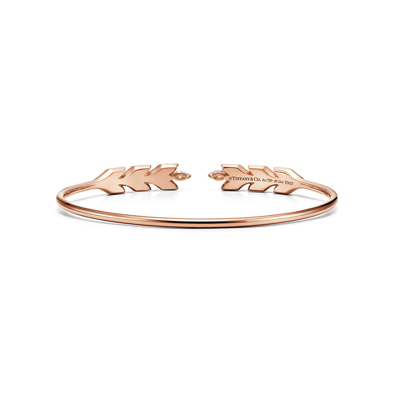 Tiffany & Co. Tiffany Victoria® Pulsera Estilo Wire Vine En Oro Rosa Con Diamantes