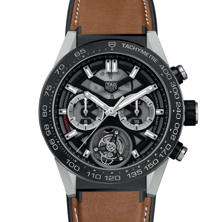 TAG Heuer TAG Heuer Carrera Automático 45 mm Titanio con revestimiento de PVD CAR5A8Y.FT6072