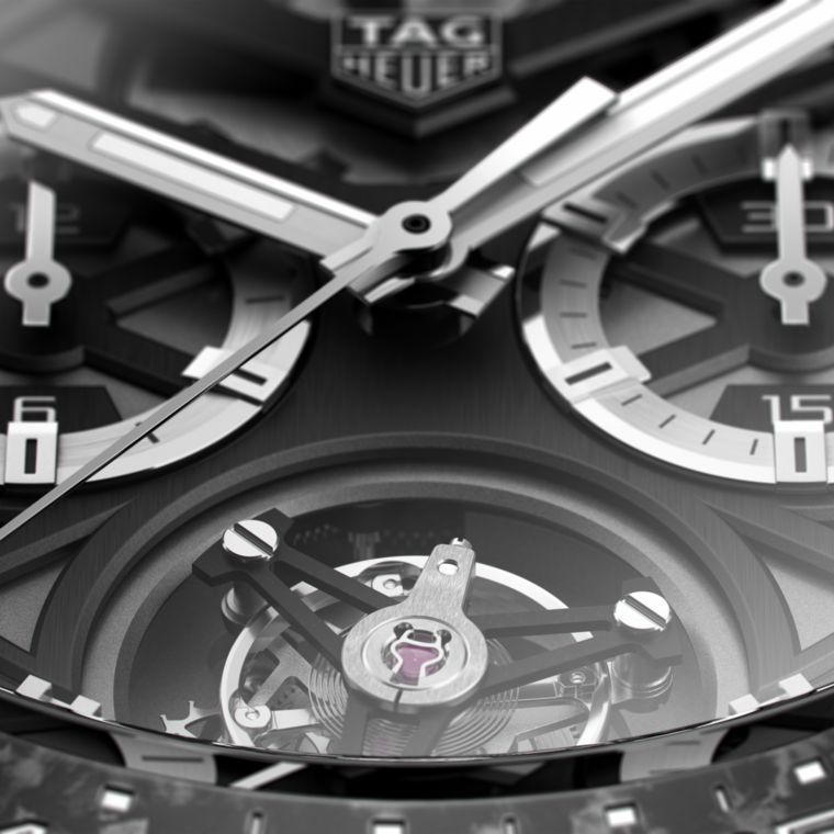 TAG Heuer TAG Heuer Carrera Chronograph Tourbillon Automático 45 Mm Titanio Con Revestimiento De PVD CAR5A8W.FT6071