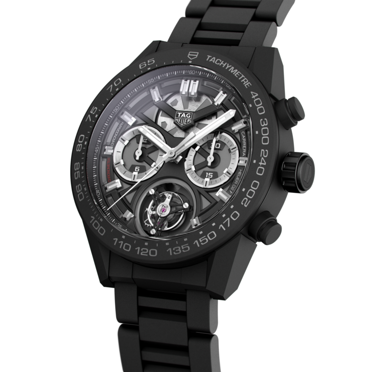 TAG Heuer TAG Heuer Carrera Chronograph Tourbillon Automático 45 mm Cerámica CAR5A90.BH0742