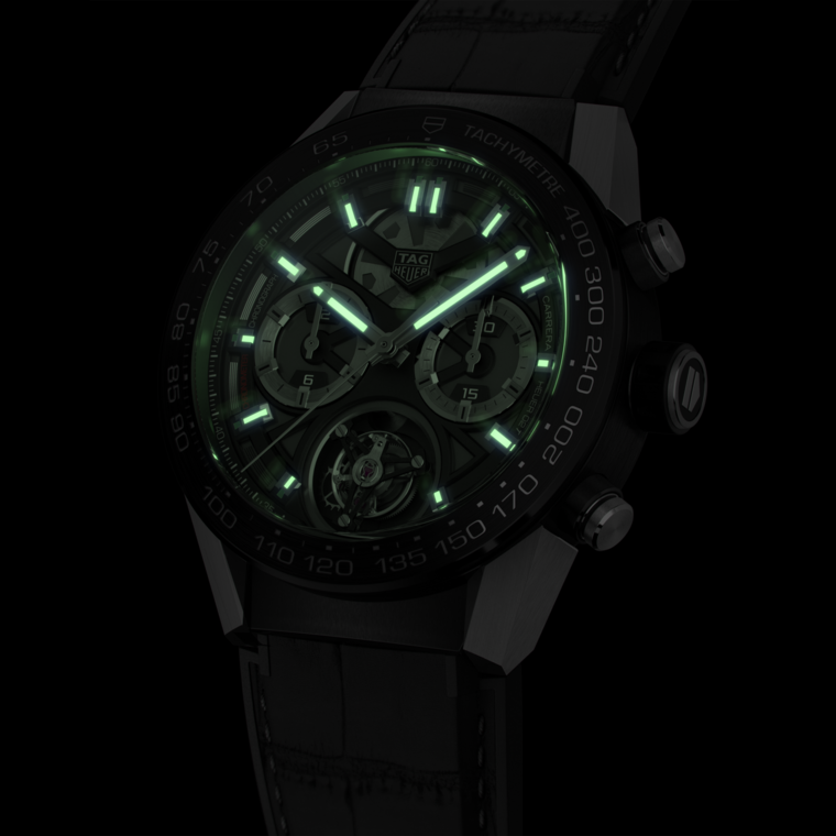 TAG Heuer TAG Heuer Carrera Chronograph Tourbillon Automático 45 Mm Titanio Con Revestimiento De PVD CAR5A8Y.FC6377