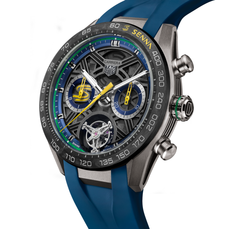 TAG Heuer TAG Heuer Carrera Chronograph Tourbillon Extreme Sport x Senna Automático 44 mm Titanio CBU5081.FT6274