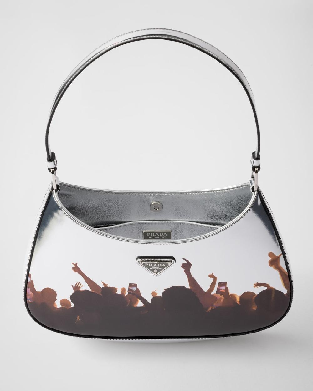 Prada Bolso Bandolera Prada Cleo De Piel Cepillada Estampada