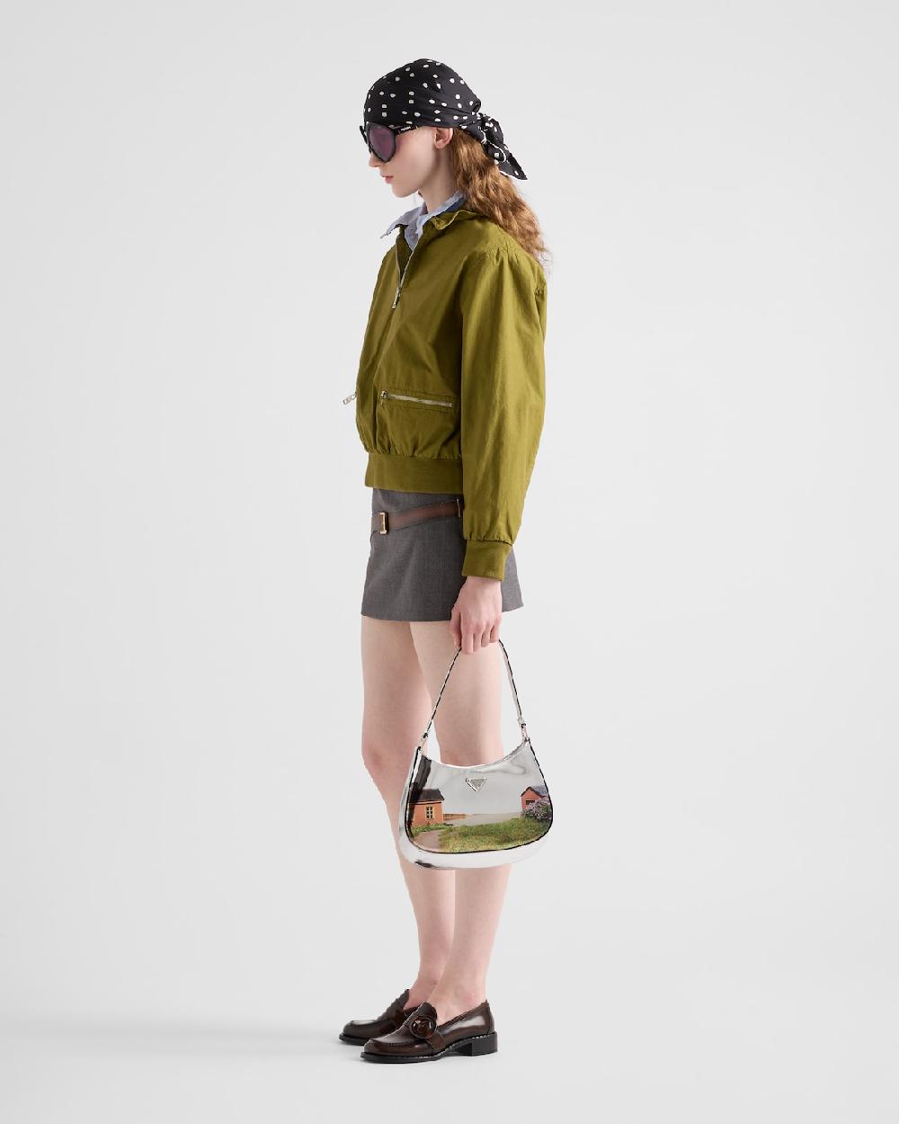 Prada Bolso bandolera Prada Cleo de piel cepillada estampada