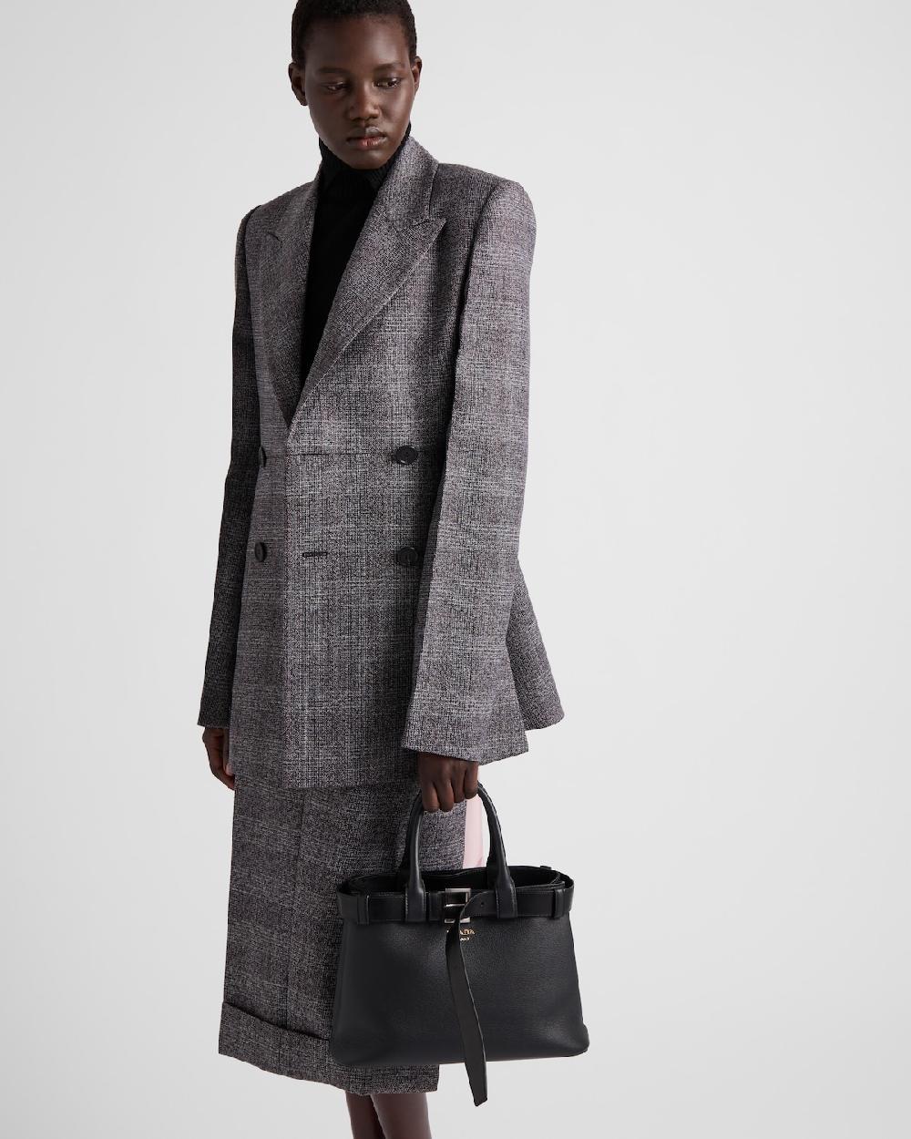 Prada Bolso de piel mediano Prada Buckle con cinturón