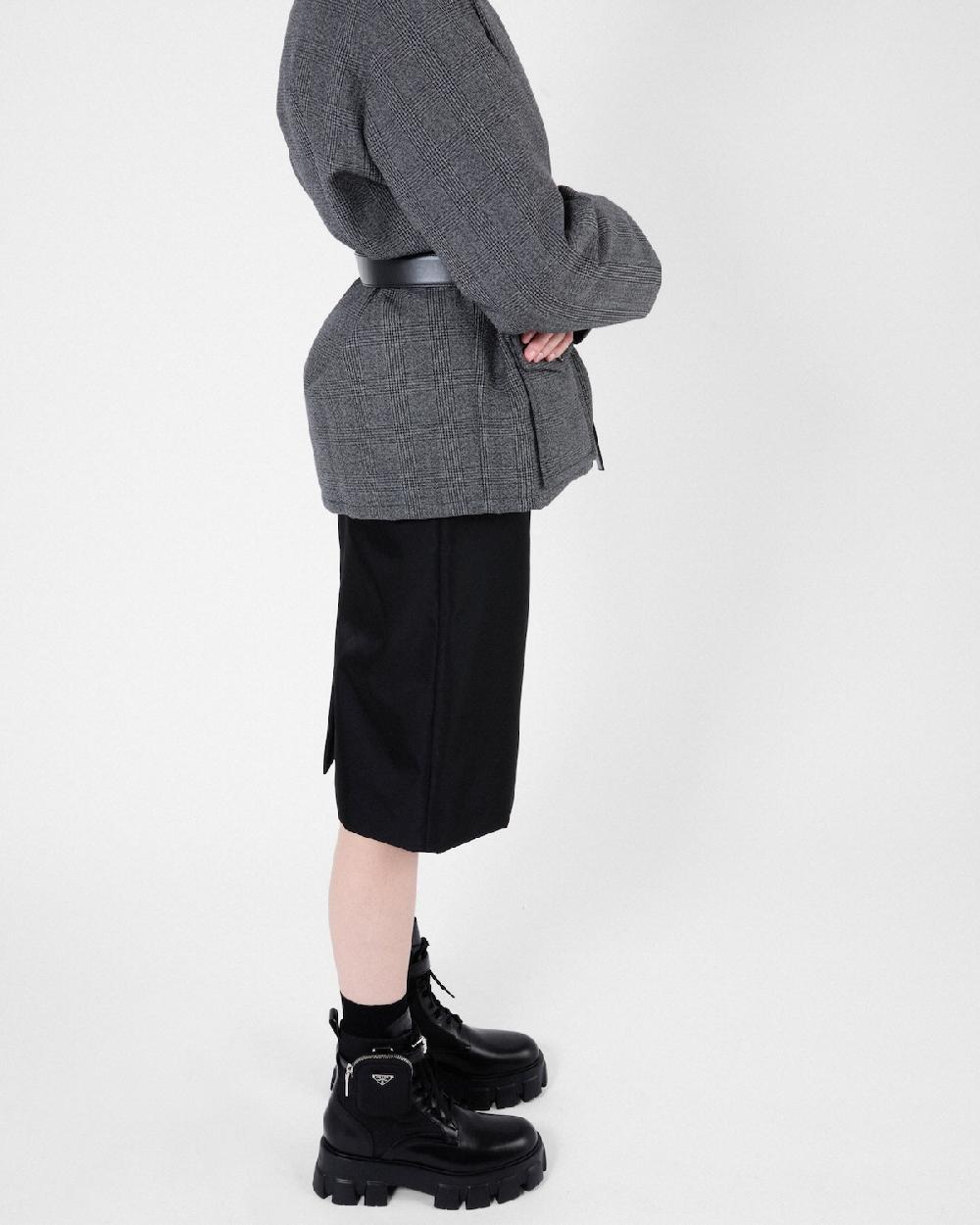 Prada Botas Militares Monolith De Piel Y Re-Nylon Con Pouch