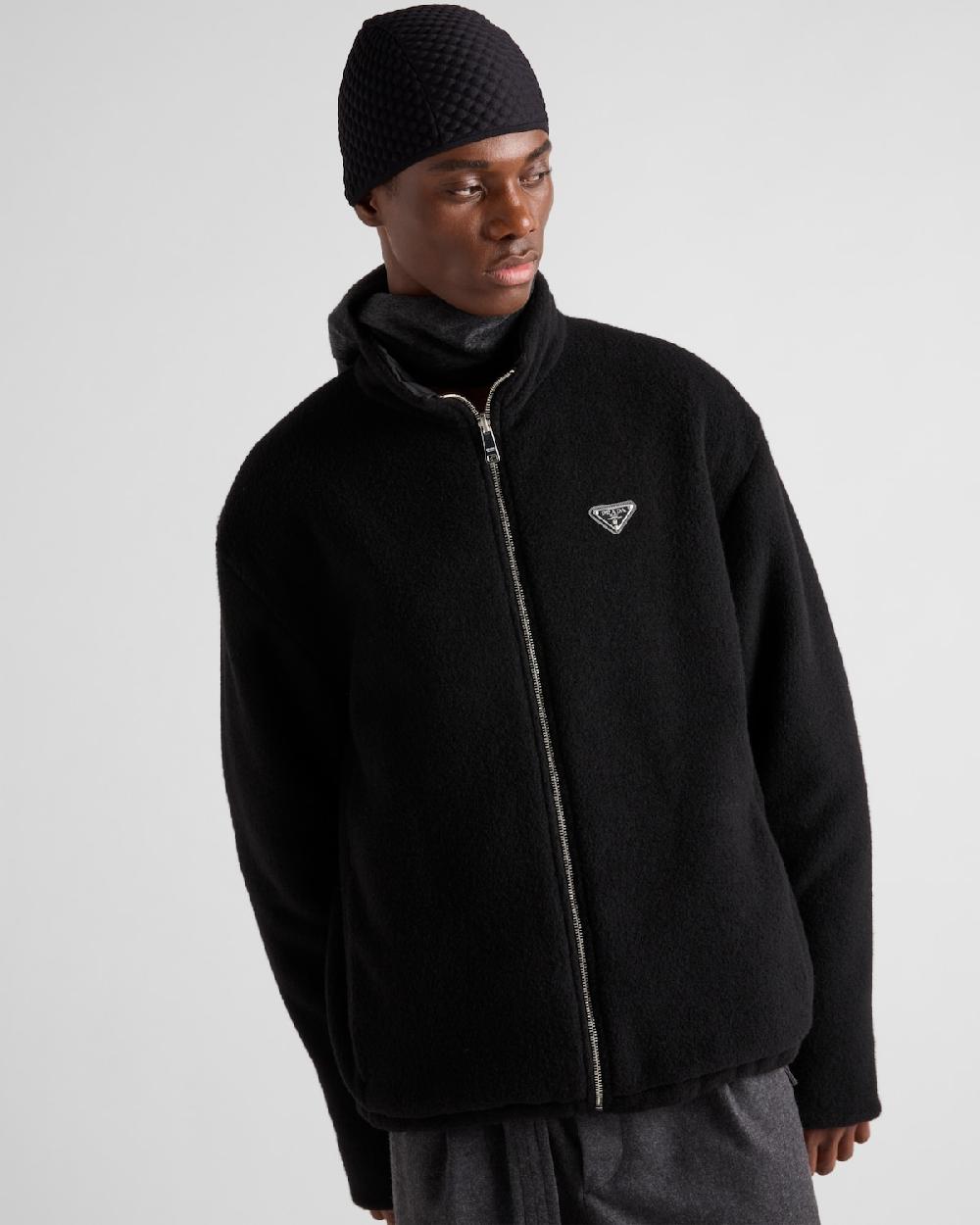 Prada Cárdigan Reversible De Mezcla De Felpa Y Cachemir