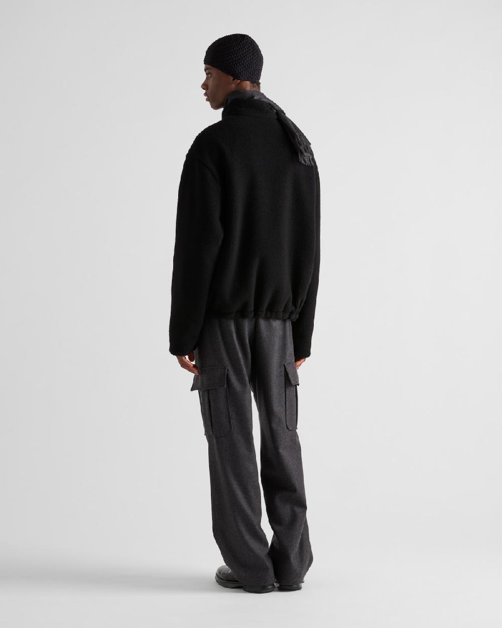 Prada Cárdigan Reversible De Mezcla De Felpa Y Cachemir