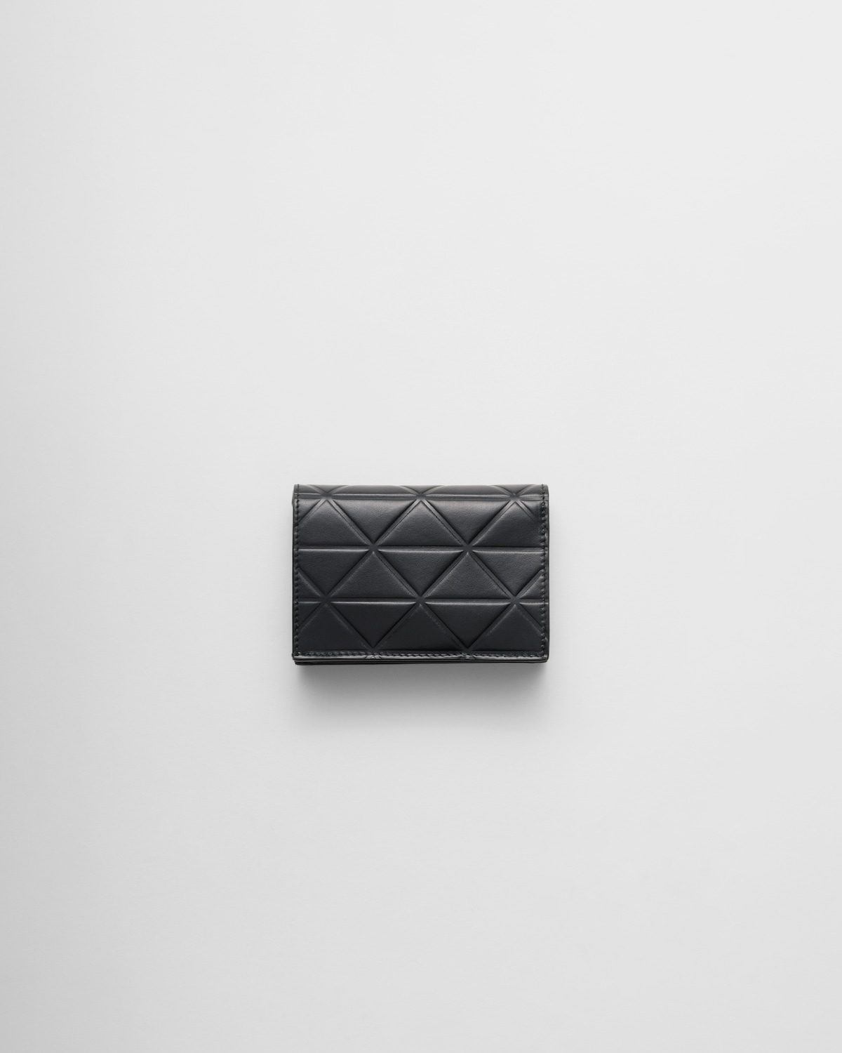 Prada Cartera Pequeña De Piel Con Motivo De Triángulos