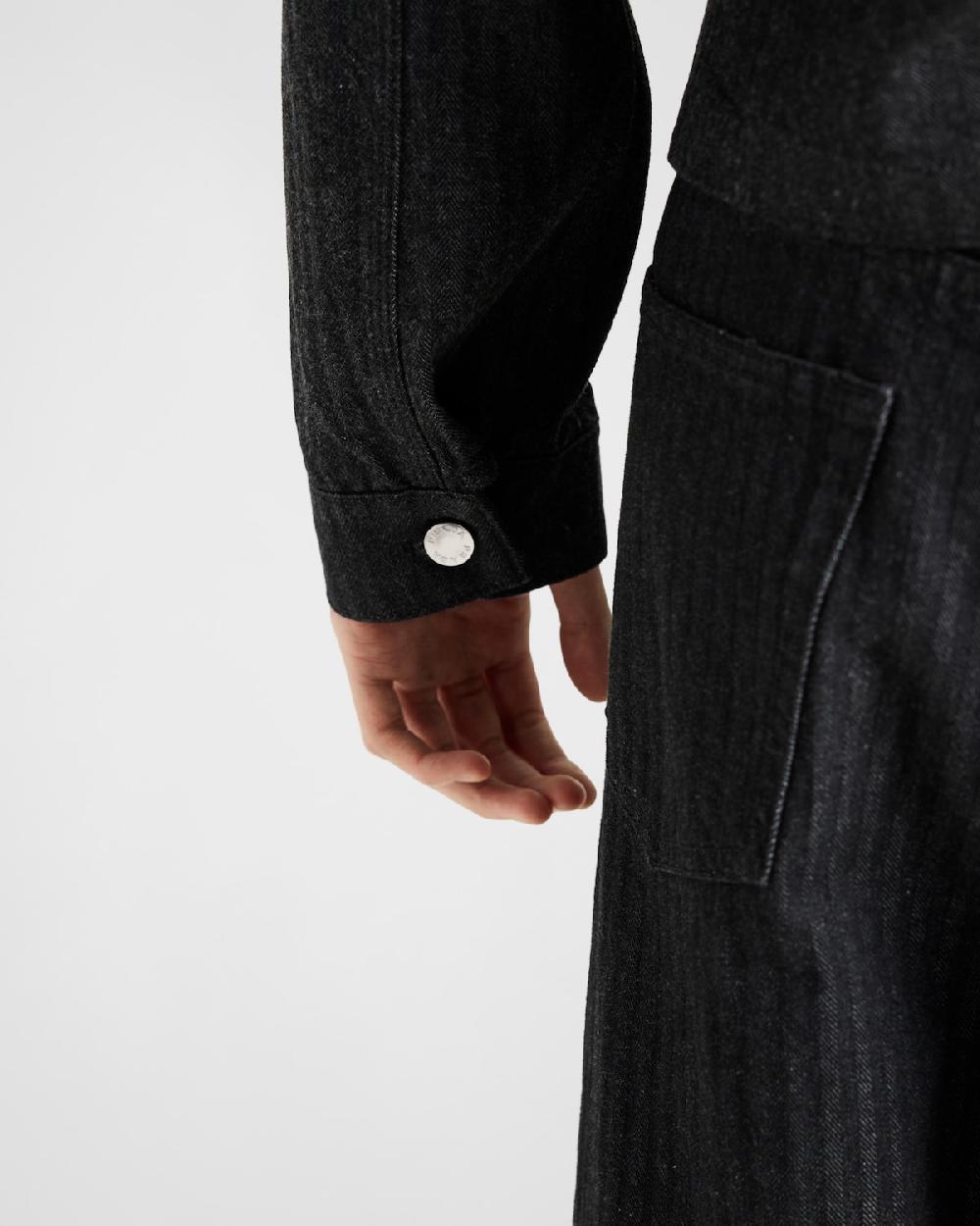 Prada Cazadora Estilo Sobrecamisa De Tejido Vaquero En Chevrón