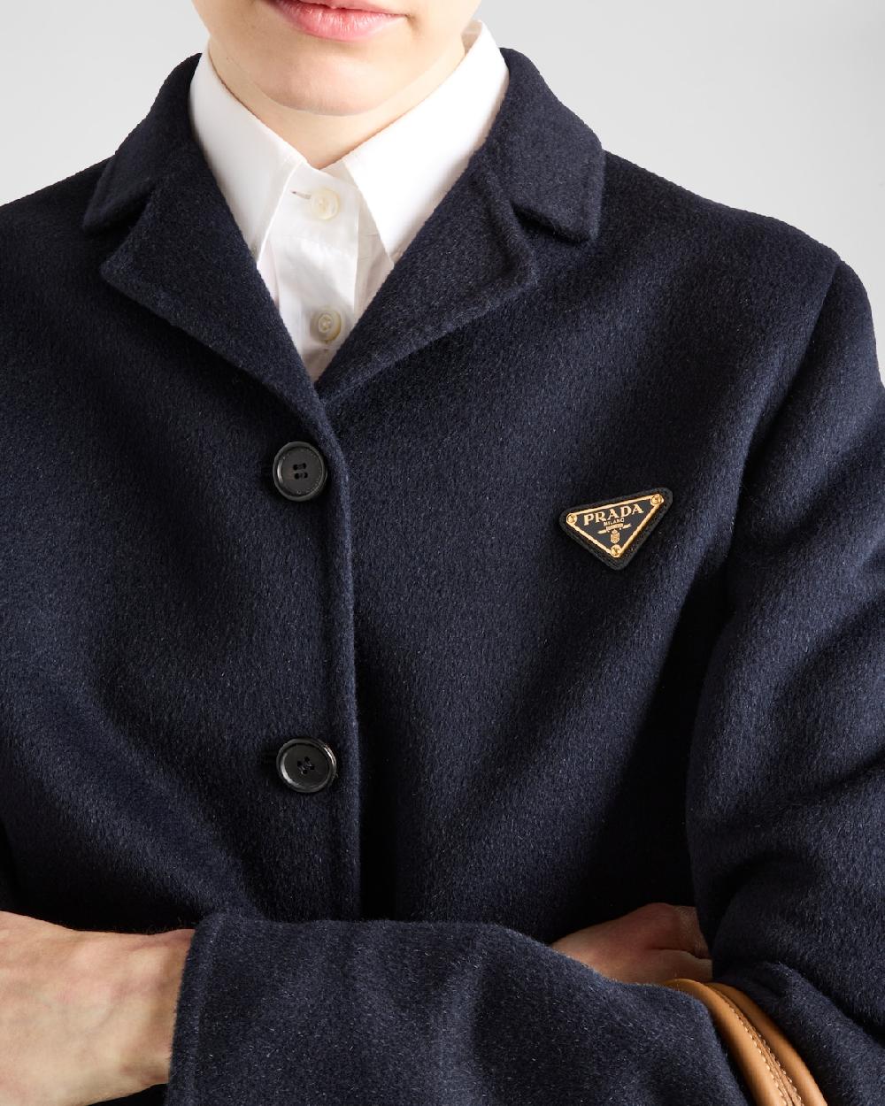 Prada Chaqueta De Botonadura Simple De Cashgora Bordada