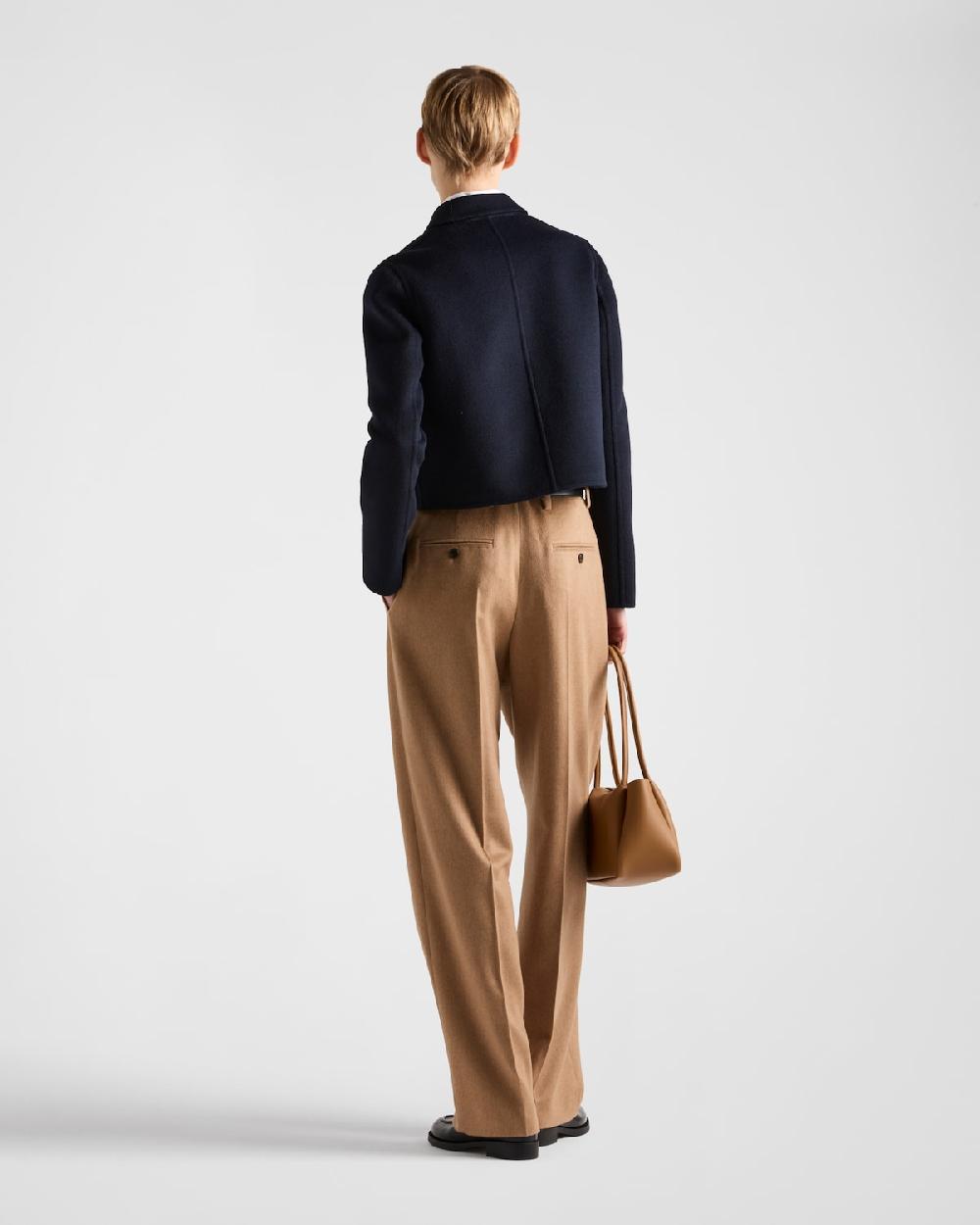 Prada Chaqueta De Botonadura Simple De Cashgora Bordada