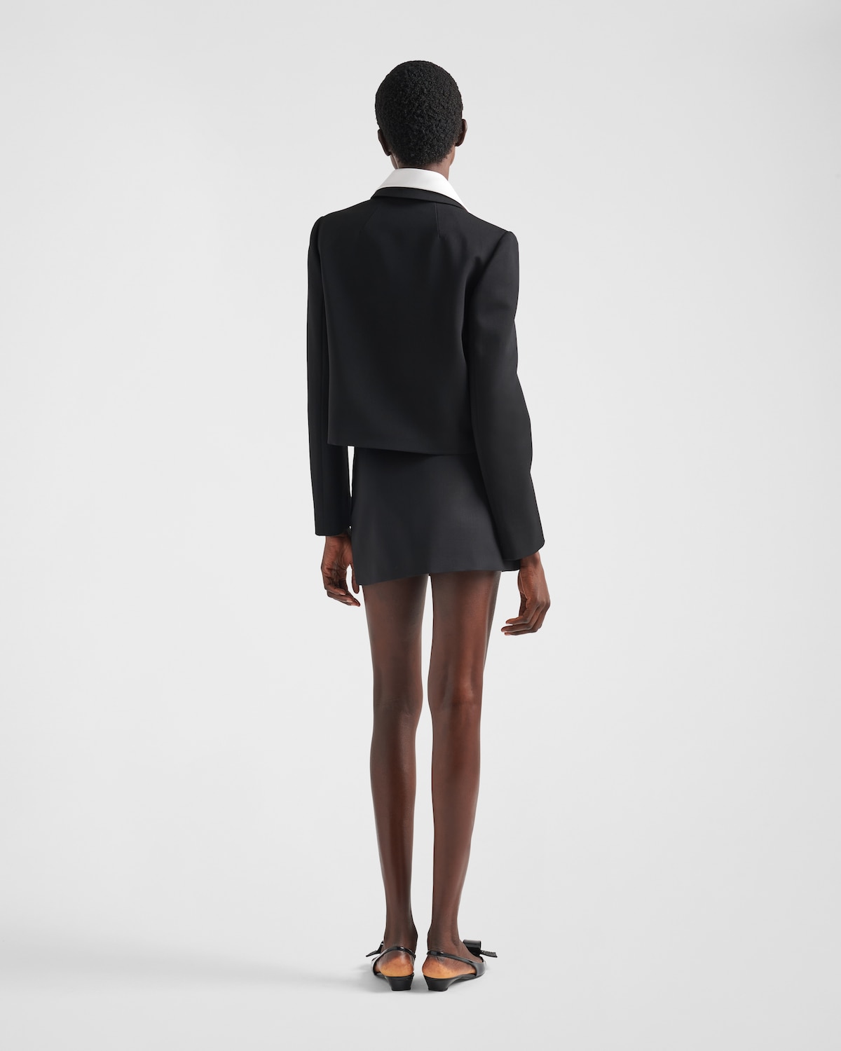 Prada Chaqueta De Botonadura Simple De Lana Y Satén