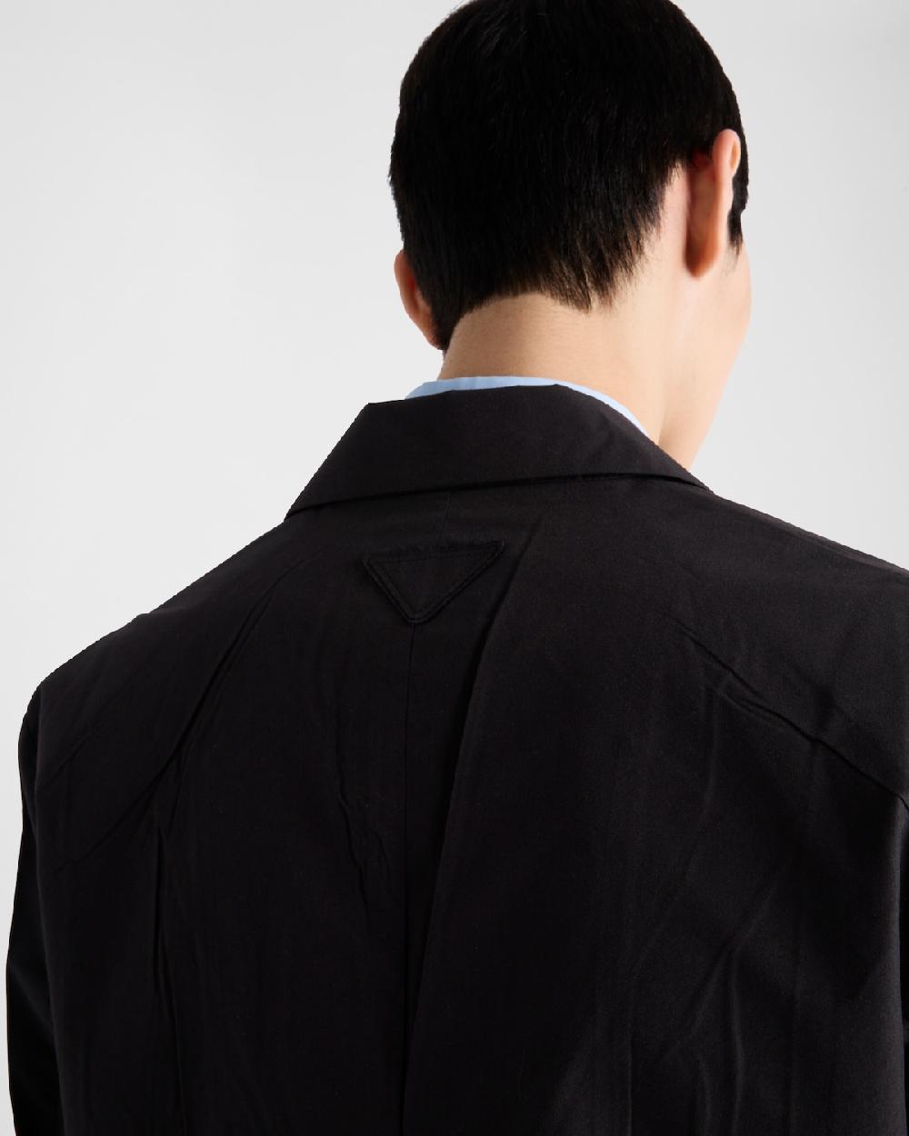 Prada Chaqueta De Botonadura Simple De Mezcla De Algodón