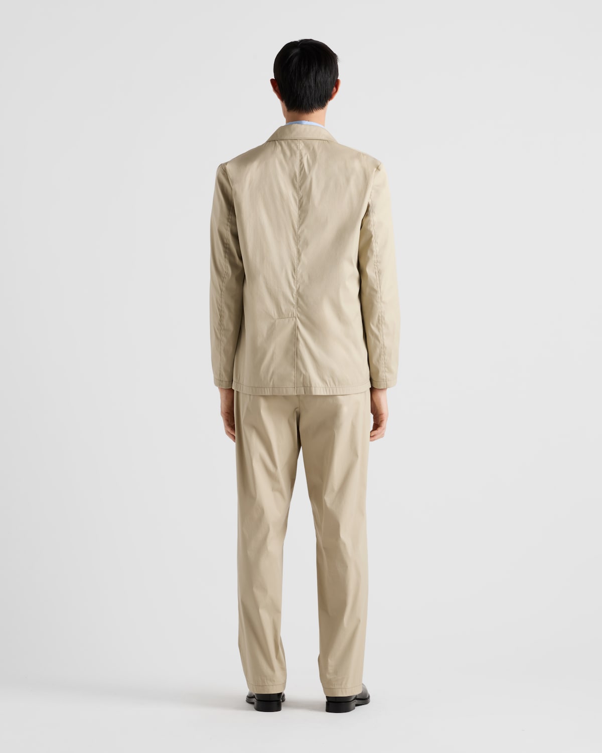 Prada Chaqueta De Botonadura Simple De Mezcla De Algodón