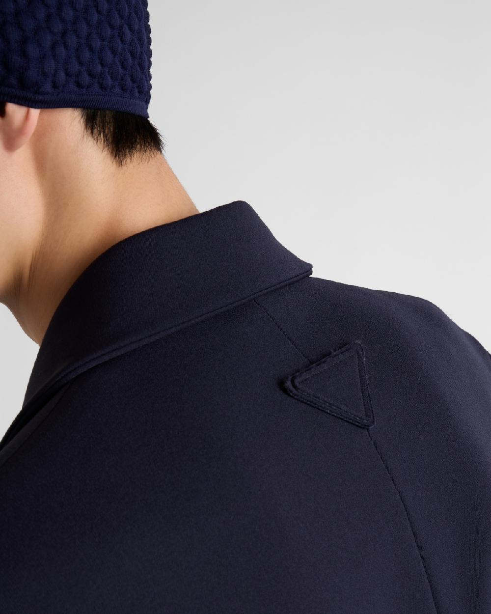 Prada Chaqueta De Botonadura Simple En Gabardina Técnica