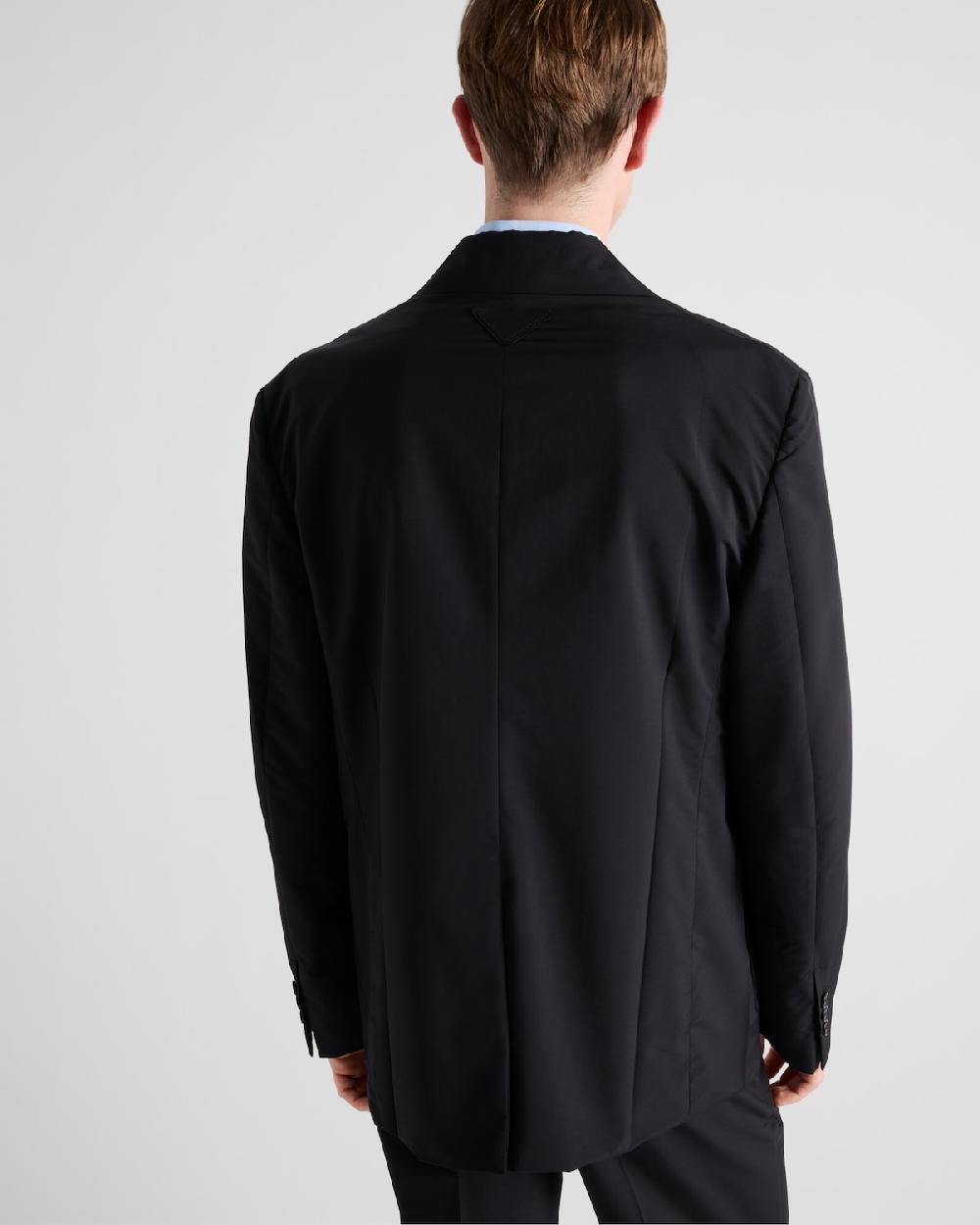 Prada Chaqueta De Botonadura Simple En Mezcla De Lana