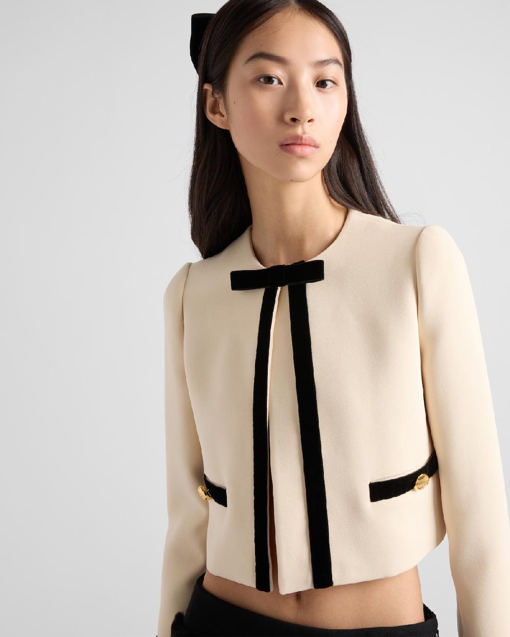 Prada Chaqueta De Botonadura Simple En Sablé Compacto