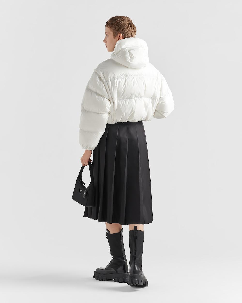 Prada Chaqueta De Plumón Corta Convertible De Re-Nylon