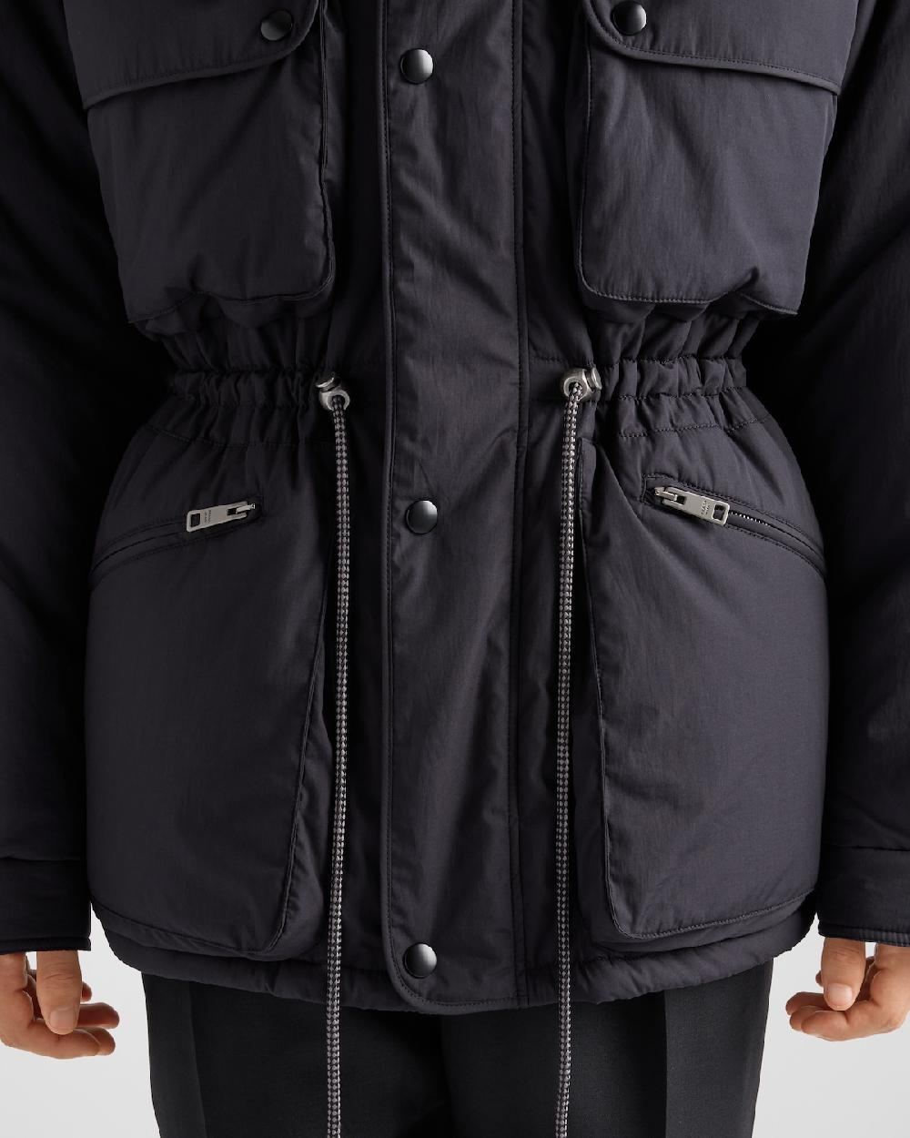 Prada Chaqueta De Plumón De Algodón Técnico De Peso Medio