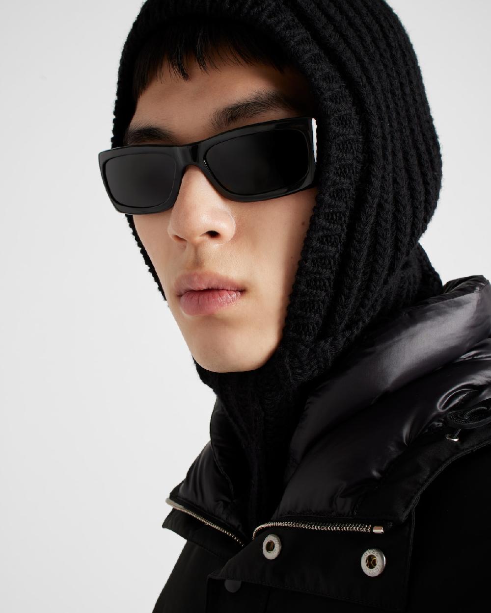 Prada Chaqueta De Plumón En Tejido Técnico Con Capucha