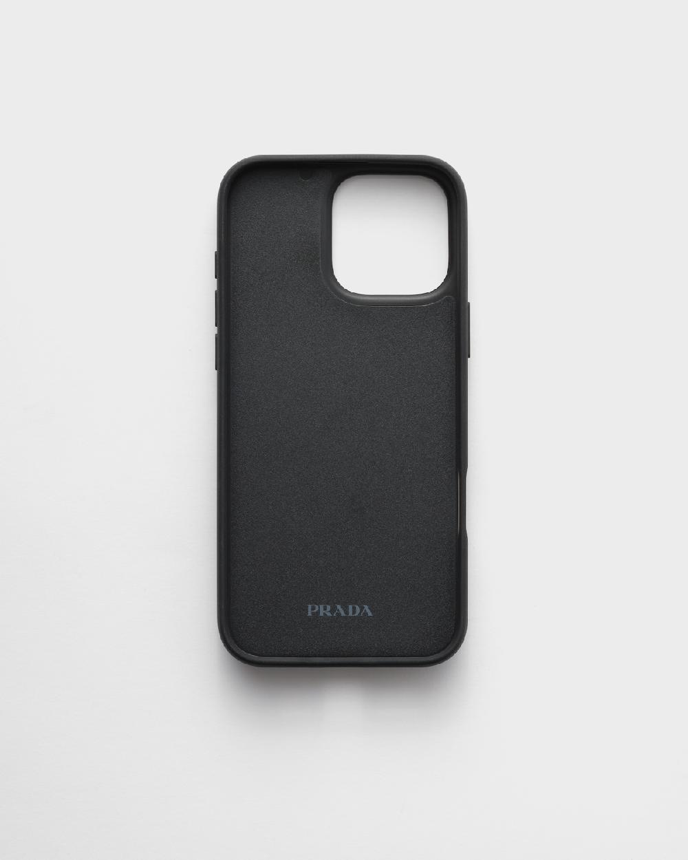 Prada Funda De Piel Saffiano Para IPhone 16 Pro Max