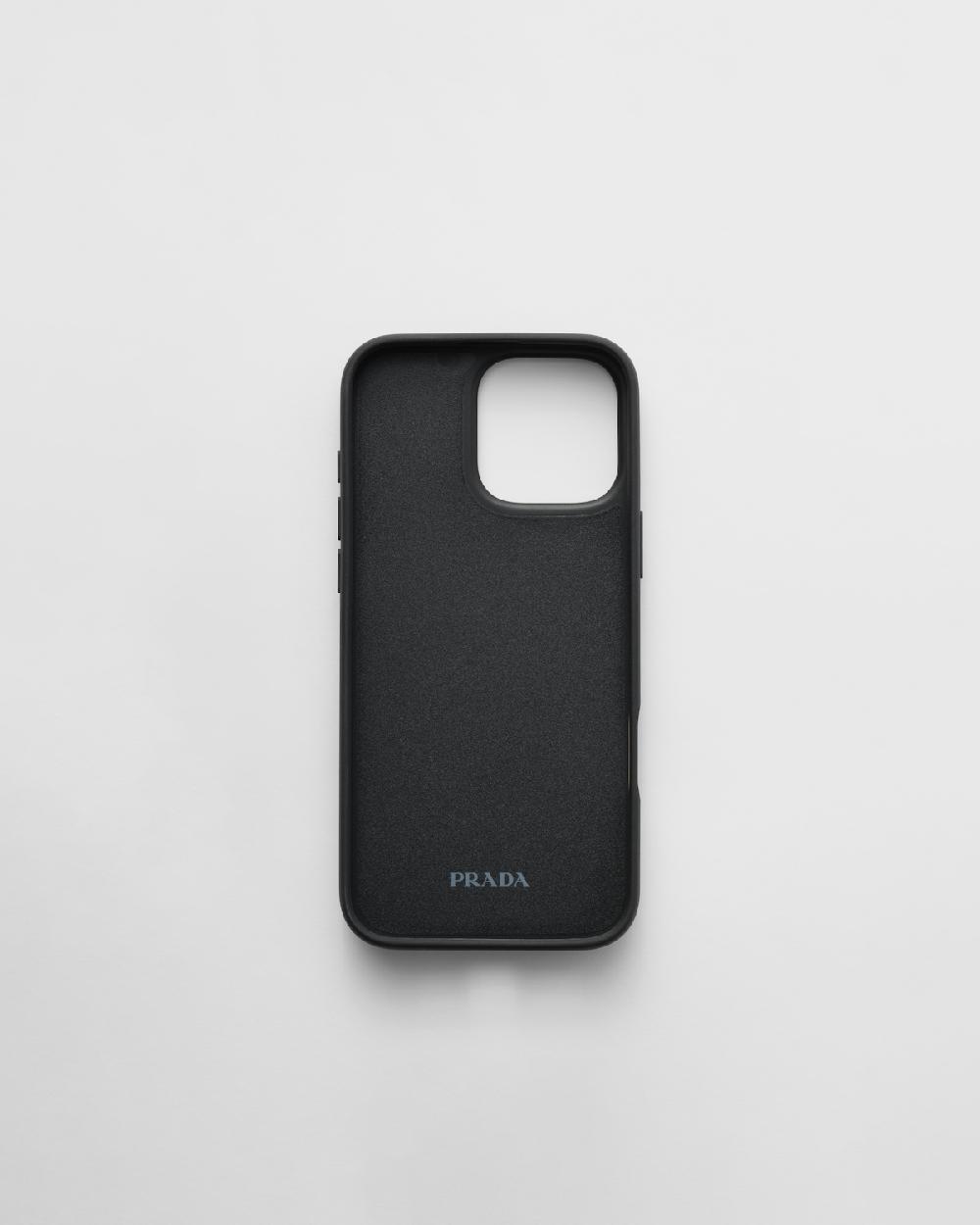 Prada Funda De Piel Saffiano Para IPhone 16 Pro Max