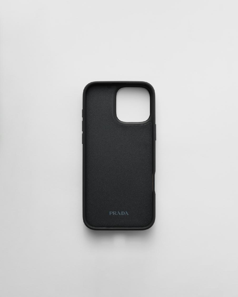 Prada Funda De Piel Saffiano Para IPhone 16 Pro Max